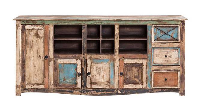 Denver Solid Wood Sideboard (Distressed Finish) by Urban Ladder - - 