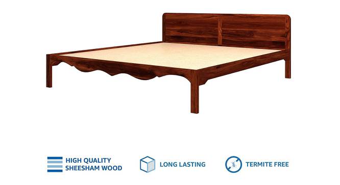 Isabella Solid Wood Bed in Honey Oak Finish (King Bed Size, Honey Oak Finish) by Urban Ladder - - 