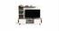 Rowlet Mini Engineered Wood TV Unit in Wenge & White Finish (Wenge & White Finish) by Urban Ladder - - 