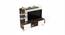 Rowlet Mini Engineered Wood TV Unit in Wenge & White Finish (Wenge & White Finish) by Urban Ladder - - 