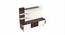 Rowlet Mini Engineered Wood TV Unit in Wenge & White Finish (Wenge & White Finish) by Urban Ladder - - 