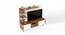 Rowlet Mini Engineered Wood TV Unit in Walnut & White Finish (Walnut & White Finish) by Urban Ladder - - 