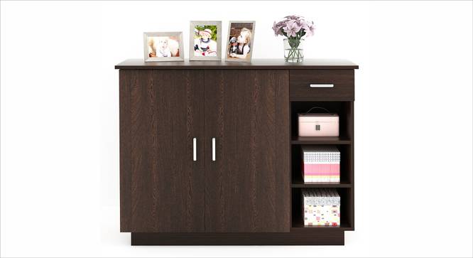 Oleye Free Standing Engineered Wood Shoe Rack in Wenge Finish (Matte Finish) by Urban Ladder - - 