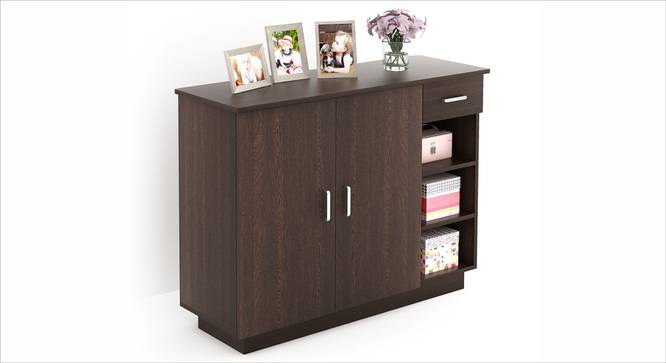 Oleye Free Standing Engineered Wood Shoe Rack in Wenge Finish (Matte Finish) by Urban Ladder - - 