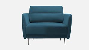 Rockson Fabric Sofa (Teal Blue)