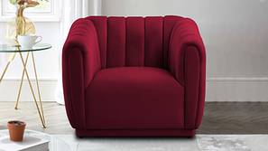 Rosa Fabric Sofa (Maroon)