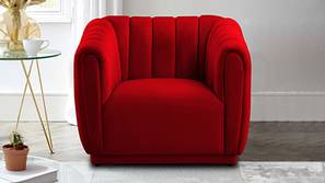 Rosa Fabric Sofa (Red)