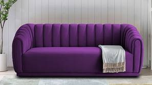 Rosa Fabric Sofa (Purple)