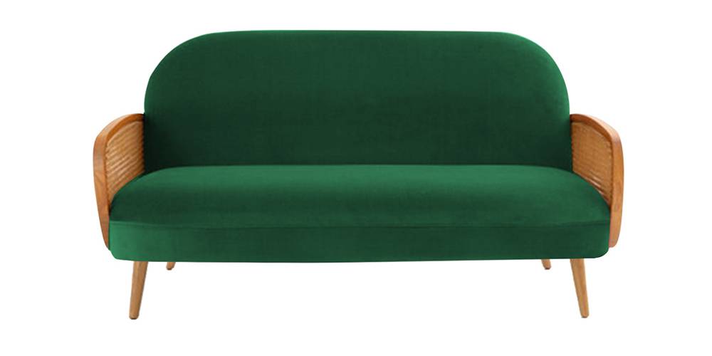 Holden Fabric Sofa (Green) (Green, 3-seater Custom Set - Sofas, None Standard Set - Sofas, Fabric Sofa Material, Regular Sofa Size, Regular Sofa Type) by Urban Ladder - - 