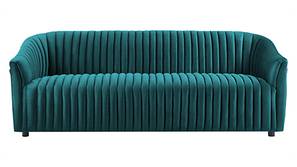 Camro Fabric Sofa (Teal Blue)
