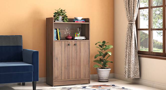 Miles Engineered Wood Bookshelf (Classic Walnut Finish) by Urban Ladder - - 