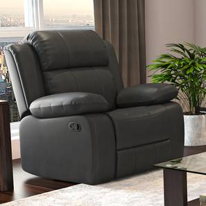 1 Seater Recliners Design Griffin One Seater Manual Recliner in Anchor Grey