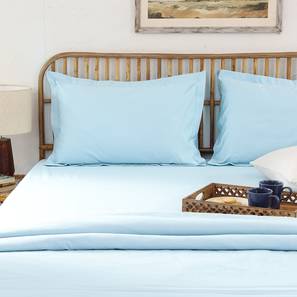 Blue 610 TC Cotton King Size Bedsheet-image-6