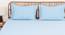 Juniper Cotton Bedsheet Set (Blue, Double Size) by Urban Ladder - Design 1 Side View - 869935