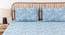 Gamathi Cotton Bedsheet Set (Blue, King Size) by Urban Ladder - Design 1 Side View - 869961