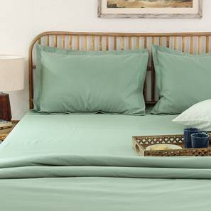 Green 610 TC Cotton Double Size Bedsheet
