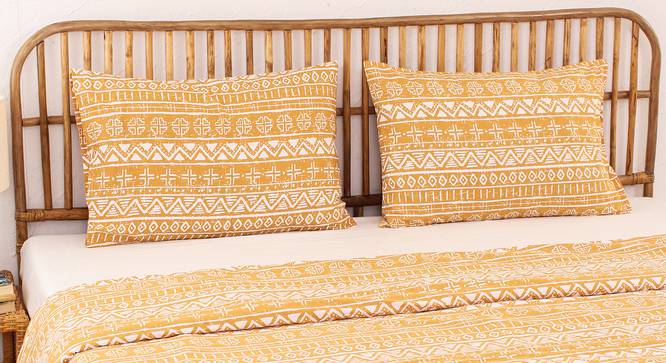 Kullu Fabric Dohar (Yellow, Double Size) by Urban Ladder - Ground View Design 1 - 870294