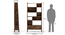 Alberto Solid Wood Bookshelf/Display Unit (Teak Finish) by Urban Ladder - - 