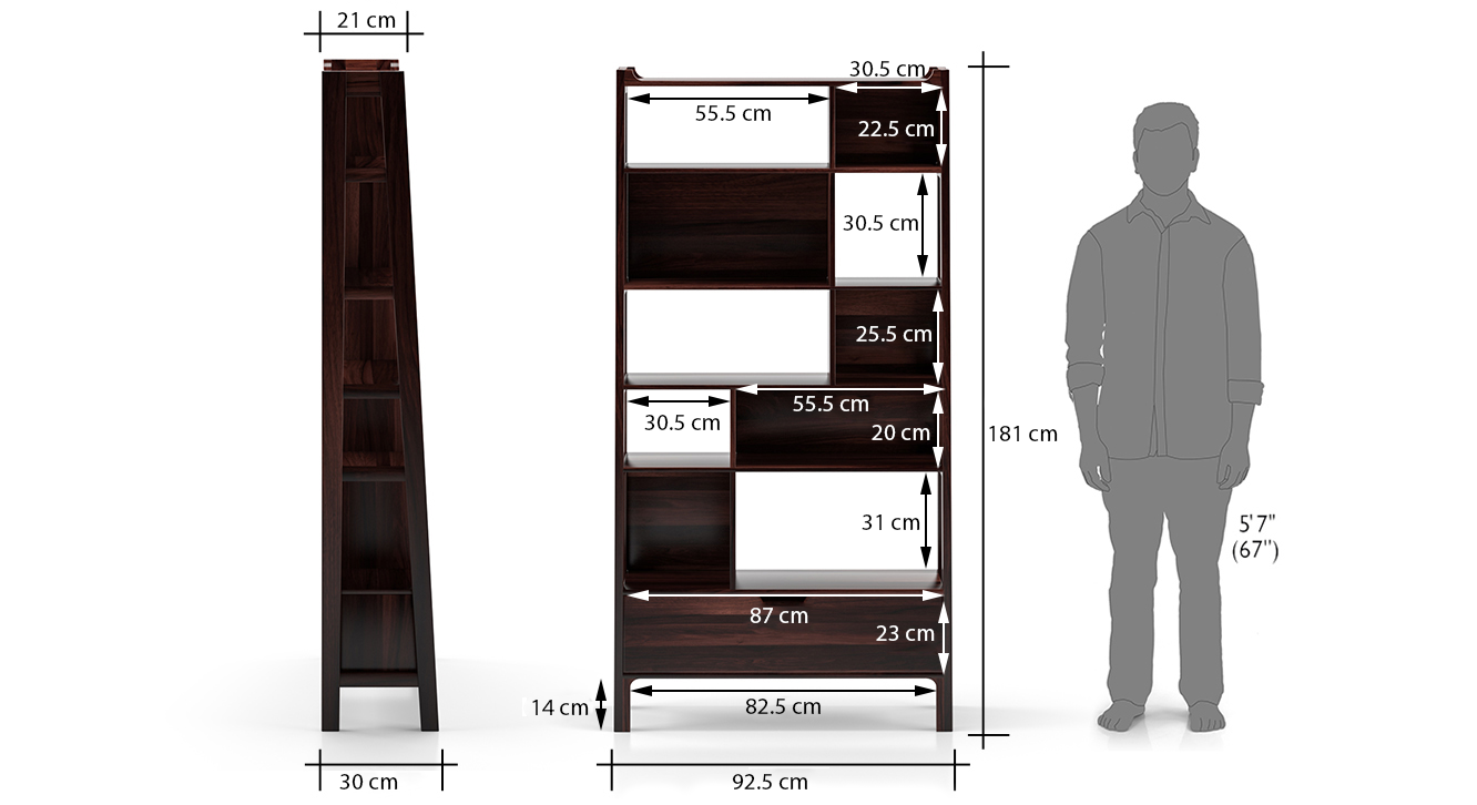 Alberto bookshelf mahogany copy 1