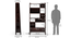 Alberto Solid Wood Bookshelf/Display Unit (Mahogany Finish) by Urban Ladder - - 