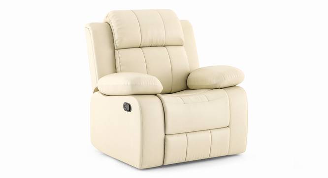 Griffin Recliner (One Seater, Ancient Ivory Cream) by Urban Ladder - - 