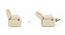 Griffin Recliner (One Seater, Ancient Ivory Cream) by Urban Ladder - - 