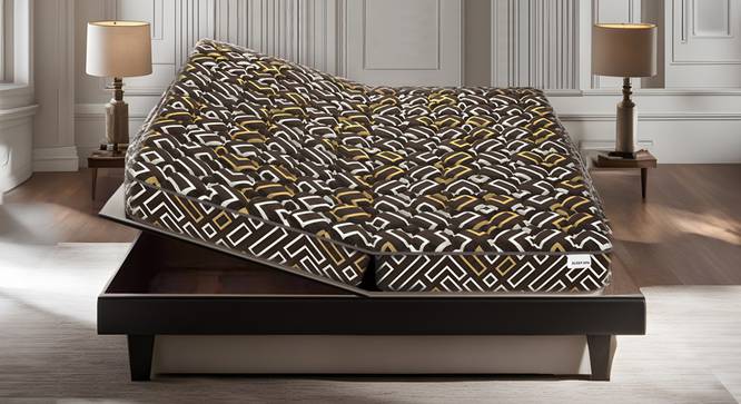Bookfold Orthopaedic High Density  King  Size  Foldable Mattress (Brown, King Mattress Type, 4 in Mattress Thickness (in Inches), 75 x 70 in Mattress Size) by Urban Ladder - - 