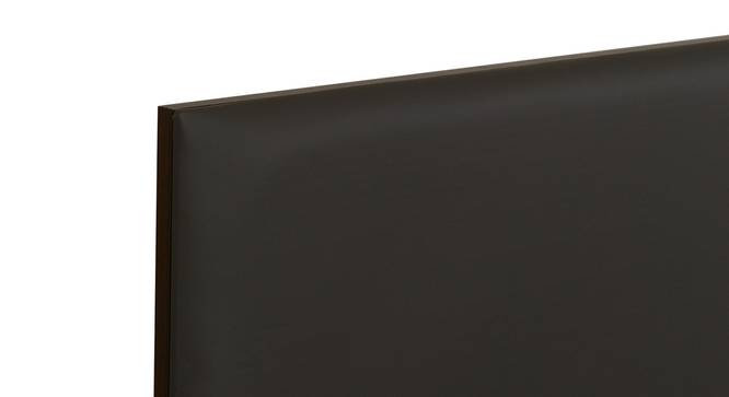 Lush Queen Engineered Wood Bed Design 2 (Walnut Finish, Queen Bed Size, Dark Grey, Box Storage Type) by Urban Ladder - Design 1 Side View - 871920