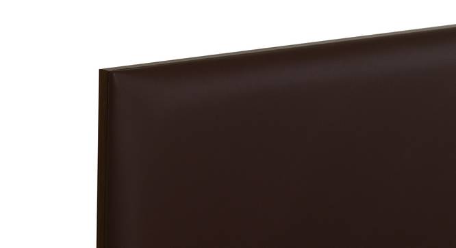 Lush Queen Engineered Wood Bed Design 13 (Walnut Finish, Queen Bed Size, Dark Brown, Box Storage Type) by Urban Ladder - Design 1 Side View - 871925