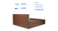 Lush Queen Engineered Wood Bed Design 3 (Walnut Finish, Tan, Queen Bed Size, Box Storage Type) by Urban Ladder - Rear View Design 1 - 871937