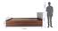 Lush Queen Engineered Wood Bed Design 1 (Walnut Finish, Queen Bed Size, Light Grey, Box Storage Type) by Urban Ladder - Image 2 Design 1 - 871950