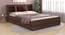 Lavish Center Queen Engineered Wood Bed Design 3 (Walnut Finish, Queen Bed Size, Wine, Box Storage Type) by Urban Ladder - Front View Design 1 - 871971