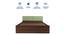 Lush Queen Engineered Wood Bed Design 20 (Walnut Finish, Queen Bed Size, Box Storage Type, Mint Green) by Urban Ladder - Ground View Design 1 - 871987