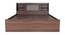 Lavish Center Queen Engineered Wood Bed Design 5 (Walnut Finish, Queen Bed Size, Box Storage Type, Stone Brown) by Urban Ladder - Ground View Design 1 - 871993