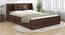 Lavish Center Queen Engineered Wood Bed Design 10 (Walnut Finish, Queen Bed Size, Light Brown, Box Storage Type) by Urban Ladder - Front View Design 1 - 872035