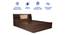 Timber Queen Engineered Wood Bed Design 1 (Walnut Finish, Brown, Queen Bed Size, Box Storage Type) by Urban Ladder - Ground View Design 1 - 872055