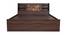 Timber Queen Engineered Wood Bed Design 5 (Walnut Finish, Brown, Queen Bed Size, Box Storage Type) by Urban Ladder - Ground View Design 1 - 872059