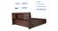 Lavish Center Queen Engineered Wood Bed Design 10 (Walnut Finish, Queen Bed Size, Light Brown, Box Storage Type) by Urban Ladder - Ground View Design 1 - 872074