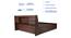Timber Queen Engineered Wood Bed Design 4 (Walnut Finish, Brown, Queen Bed Size, Box Storage Type) by Urban Ladder - Ground View Design 1 - 872078
