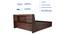 Timber Queen Engineered Wood Bed Design 6 (Walnut Finish, Brown, Queen Bed Size, Box Storage Type) by Urban Ladder - Ground View Design 1 - 872080