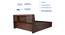 Timber Queen Engineered Wood Bed Design 7 (Walnut Finish, Brown, Queen Bed Size, Box Storage Type) by Urban Ladder - Ground View Design 1 - 872081