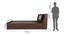 Lavish Center Queen Engineered Wood Bed Design 10 (Walnut Finish, Queen Bed Size, Light Brown, Box Storage Type) by Urban Ladder - Image 2 Design 1 - 872086