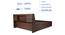 Timber Queen Engineered Wood Bed Design 8 (Walnut Finish, Brown, Queen Bed Size, Box Storage Type) by Urban Ladder - Ground View Design 1 - 872144