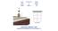 Namah Engineered Wood Bed With Premium Leatherette Fabric And Box Storage - Queen Engineered Wood Bed (Walnut Finish, Tan, Queen Bed Size, Box Storage Type) by Urban Ladder - Ground View Design 1 - 872156