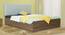 Ananda Engineered Wood Bed With Premium Leatherette Fabric And Box Storage - Queen Engineered Wood Bed (Walnut Finish, Queen Bed Size, Light Blue, Box Storage Type) by Urban Ladder - Front View Design 1 - 872177