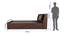 Timber Queen Engineered Wood Bed Design 8 (Walnut Finish, Brown, Queen Bed Size, Box Storage Type) by Urban Ladder - Image 2 Design 1 - 872178