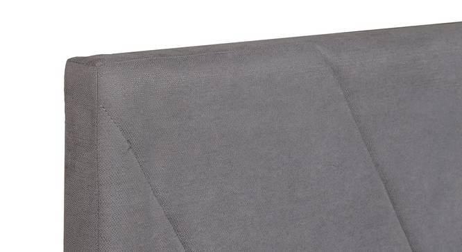 Sutra Engineered Wood Bed With Premium Leatherette Fabric And Box Storage - Queen Engineered Wood Bed (Walnut Finish, Grey, Queen Bed Size, Box Storage Type) by Urban Ladder - Design 1 Side View - 872190
