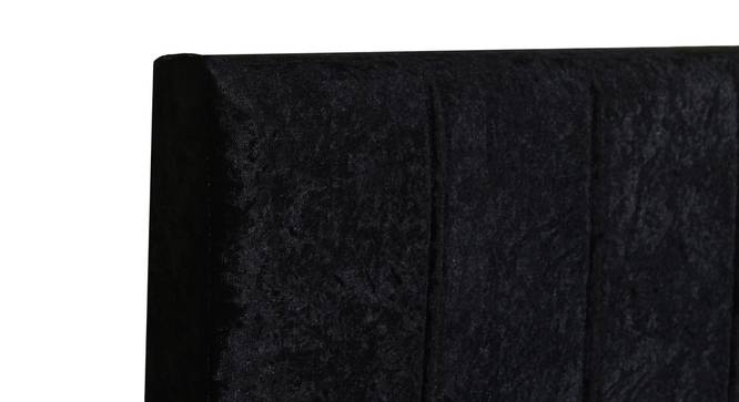 Samskara Engineered Wood Bed With Premium Leatherette Fabric And Box Storage - Queen Engineered Wood Bed (Walnut Finish, Black, Queen Bed Size, Box Storage Type) by Urban Ladder - Design 1 Side View - 872196