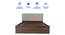 Yama Engineered Wood Bed With Premium Leatherette Fabric And Box Storage - Queen Engineered Wood Bed (Walnut Finish, Queen Bed Size, Beige, Box Storage Type) by Urban Ladder - Ground View Design 1 - 872199