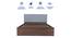 Sutra Engineered Wood Bed With Premium Leatherette Fabric And Box Storage - Queen Engineered Wood Bed (Walnut Finish, Grey, Queen Bed Size, Box Storage Type) by Urban Ladder - Ground View Design 1 - 872203